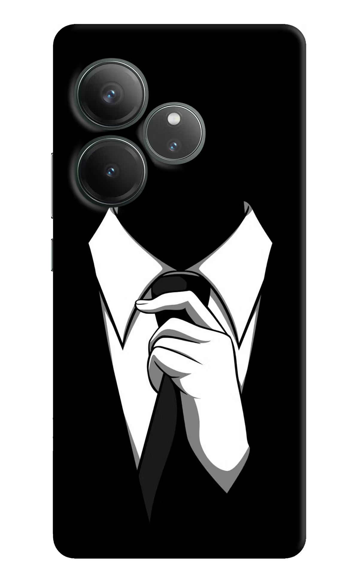 Black Tie Realme GT 6 Hard Case Back Cover by Casekaro
