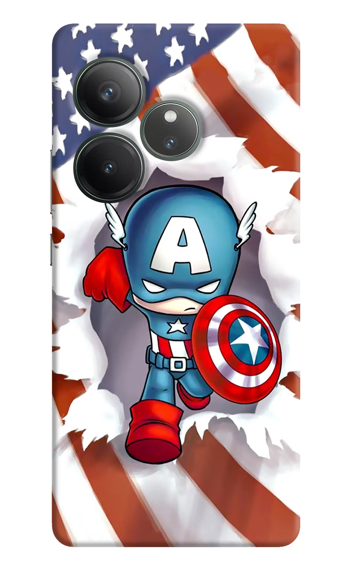 Captain America Realme GT 6 Hard Case Back Cover by Casekaro