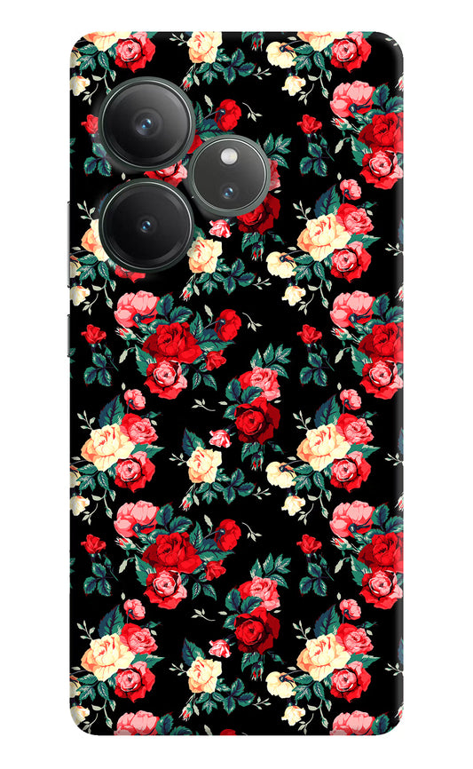 Rose Pattern Realme GT 6 Hard Case Back Cover by Casekaro