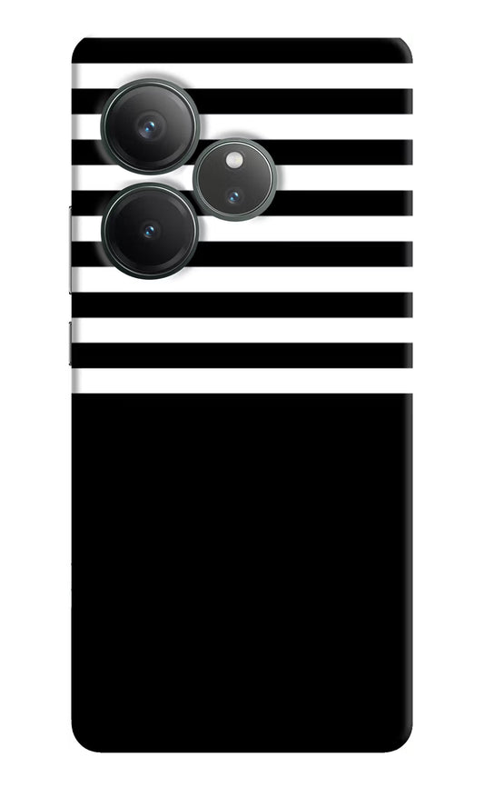 Black and White Print Realme GT 6 Hard Case Back Cover by Casekaro