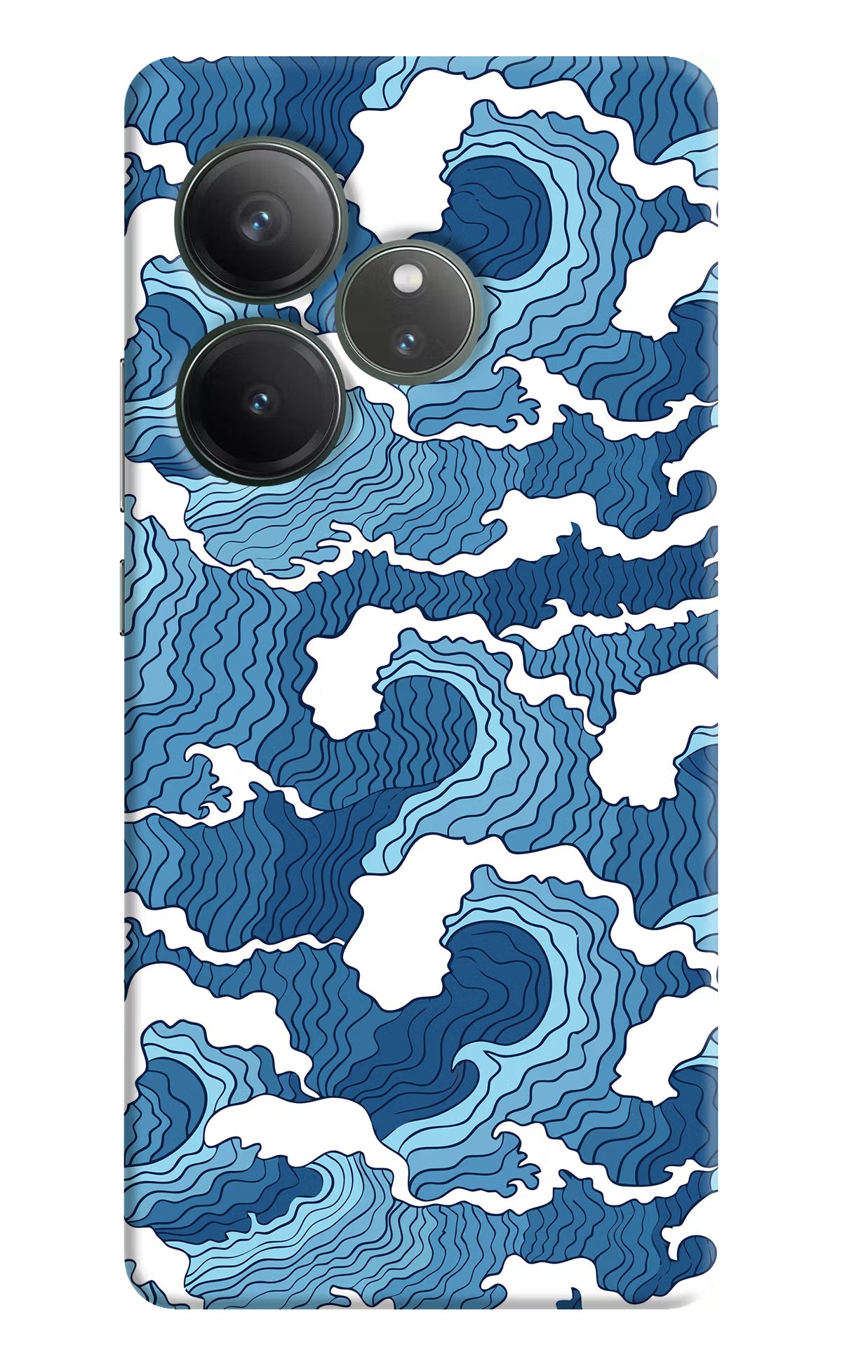 Blue Waves Realme GT 6 Hard Case Back Cover by Casekaro