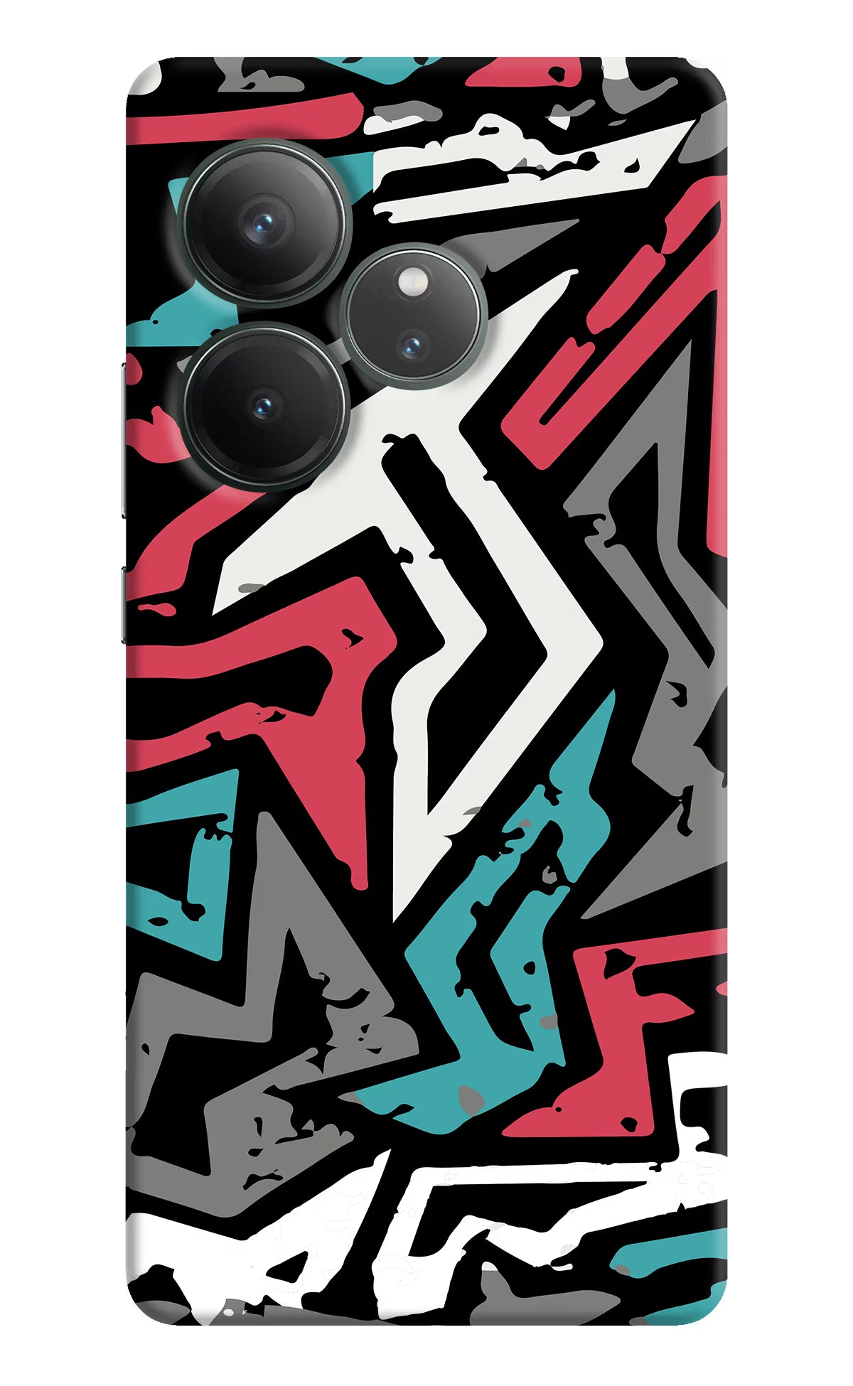 Geometric Graffiti Realme GT 6 Hard Case Back Cover by Casekaro