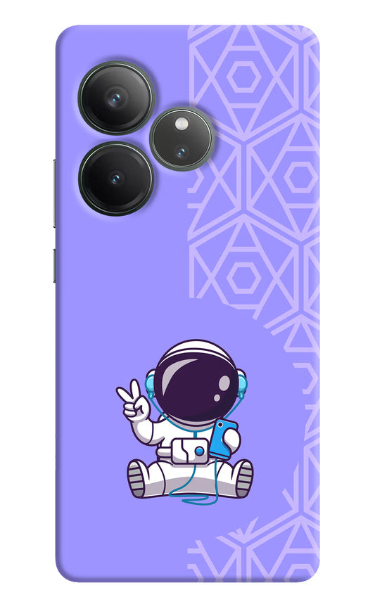 Cute Astronaut Chilling Realme GT 6 Hard Case Back Cover by Casekaro