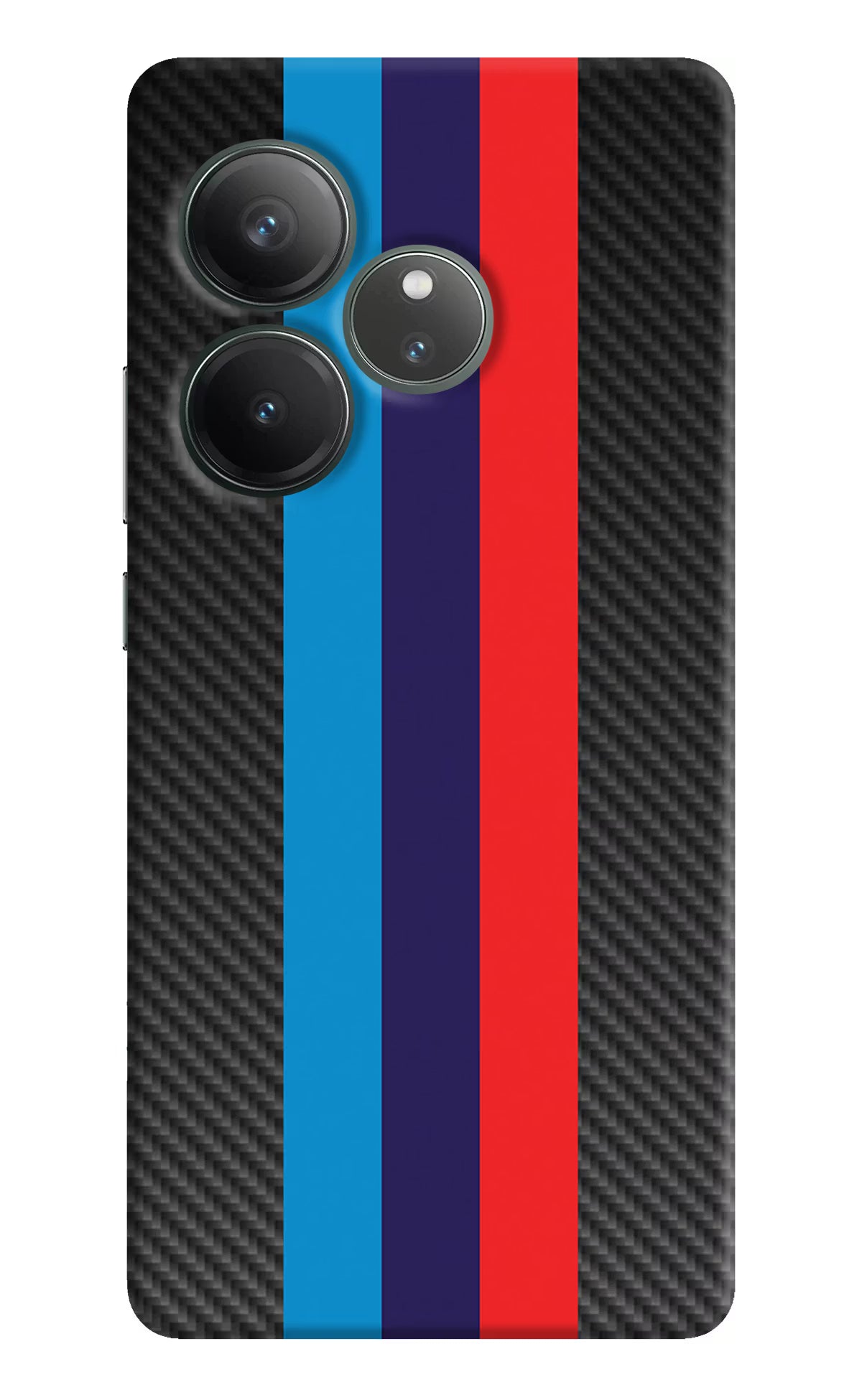 BMW Stripes Pattern Realme GT 6 Hard Case Back Cover by Casekaro