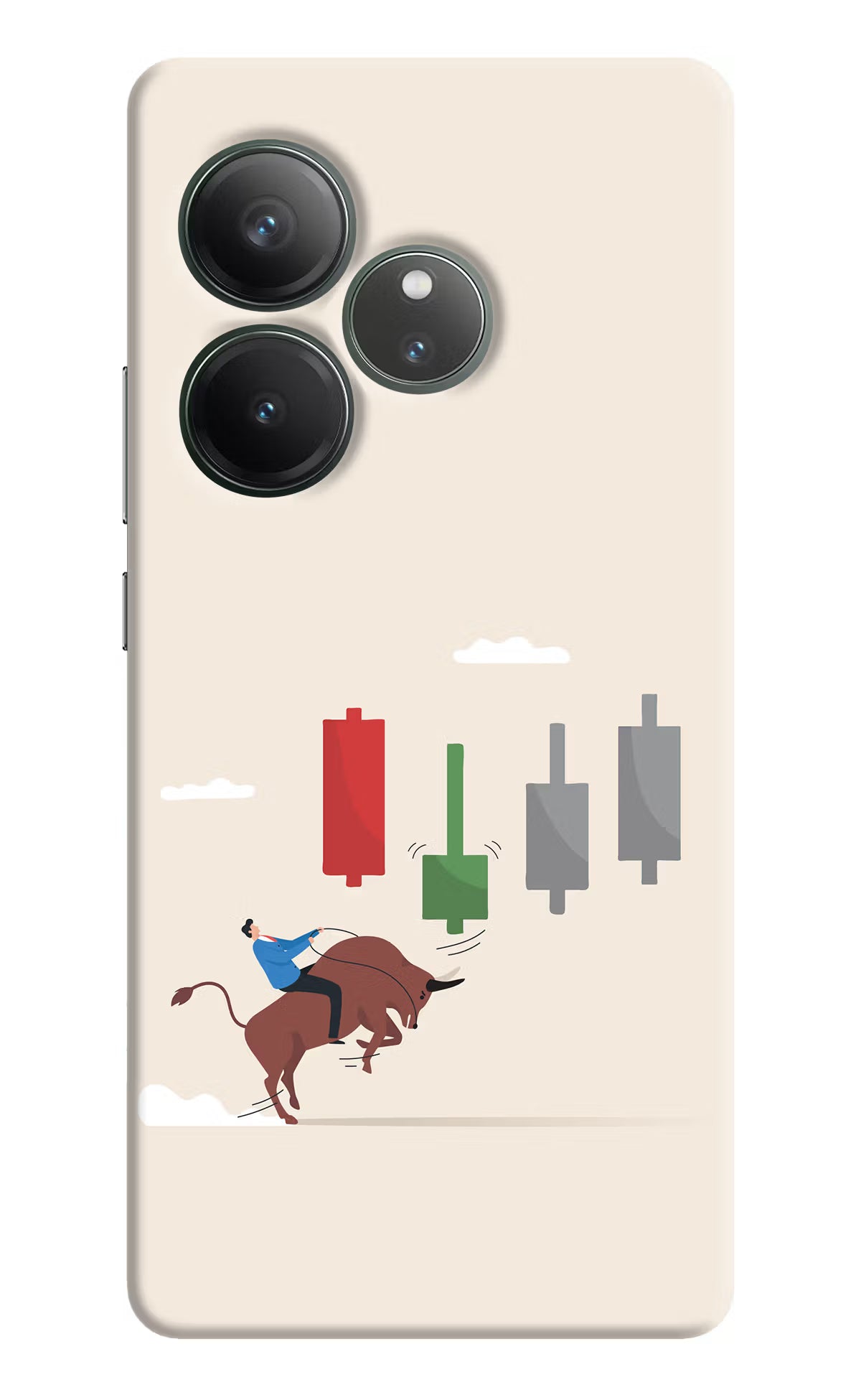 Bull Trading Momentum Realme GT 6 Hard Case Back Cover by Casekaro