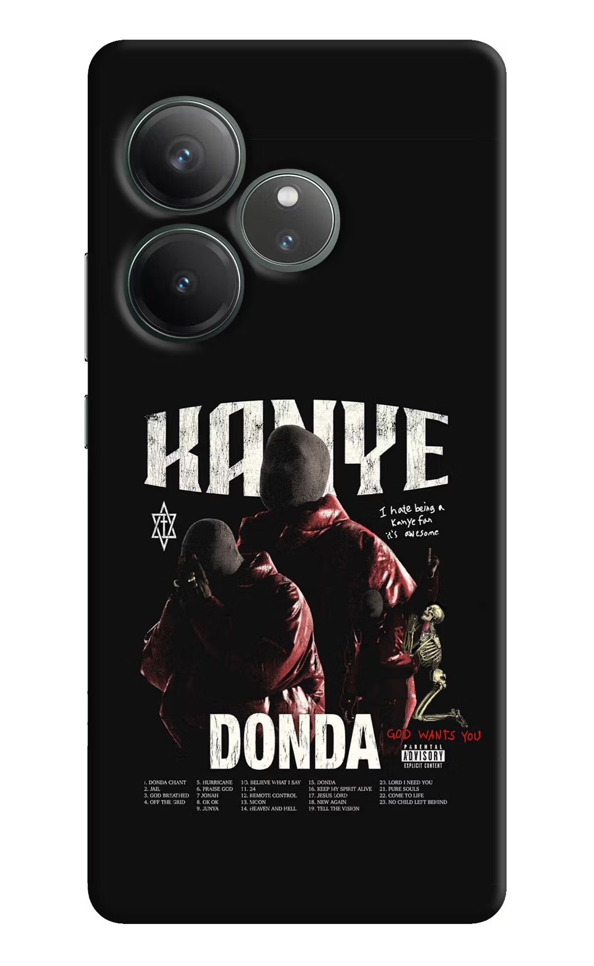 Donda Kanye West Realme GT 6 Hard Case Back Cover by Casekaro