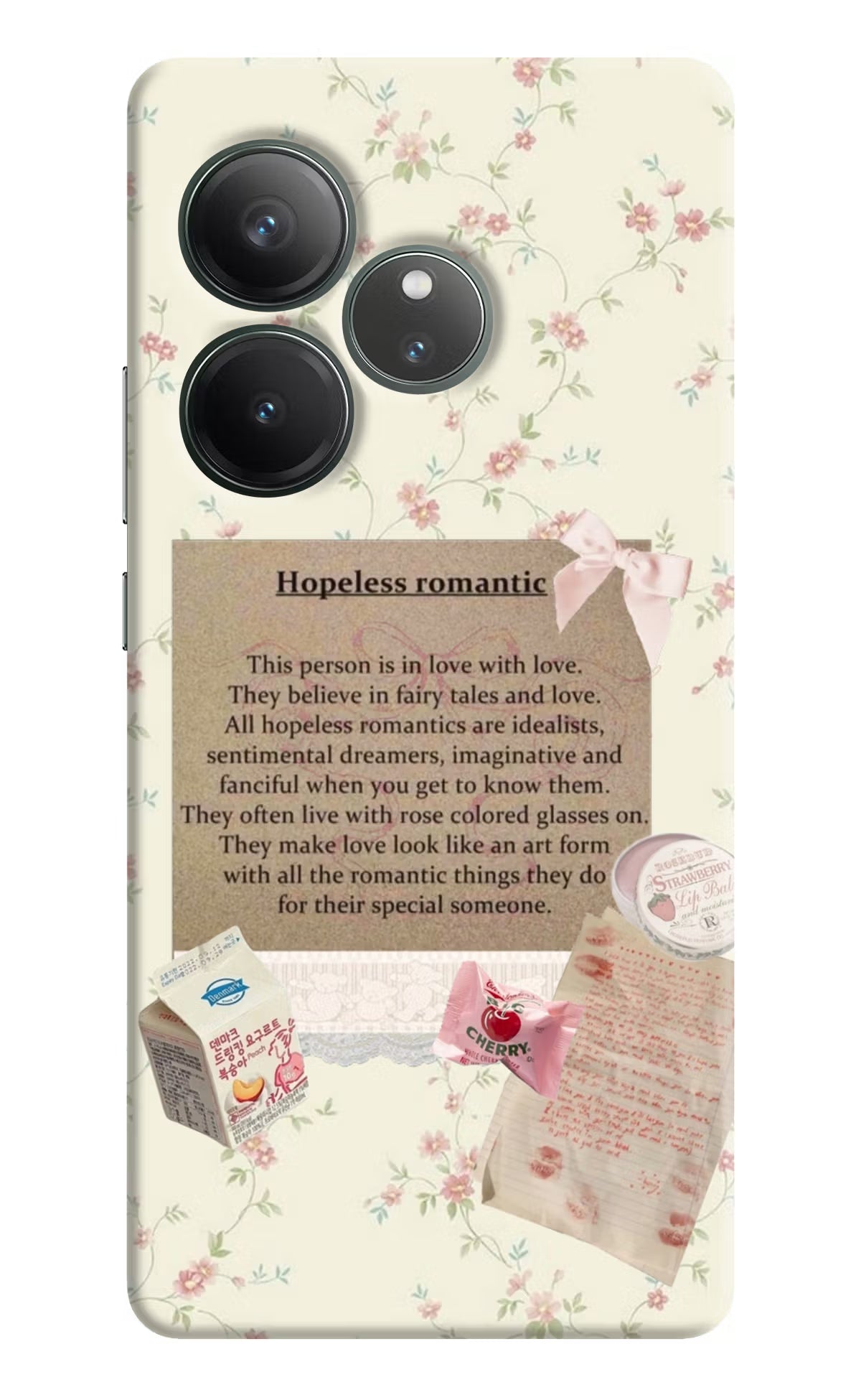 Hopeless Romantic Realme GT 6 Hard Case Back Cover by Casekaro