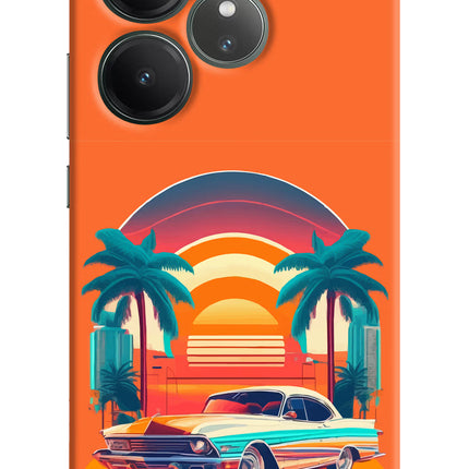 Palm Drive 80s Realme GT 6 Hard Case Back Cover by Casekaro
