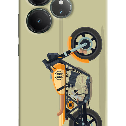 Vertical Speedster Realme GT 6 Hard Case Back Cover by Casekaro