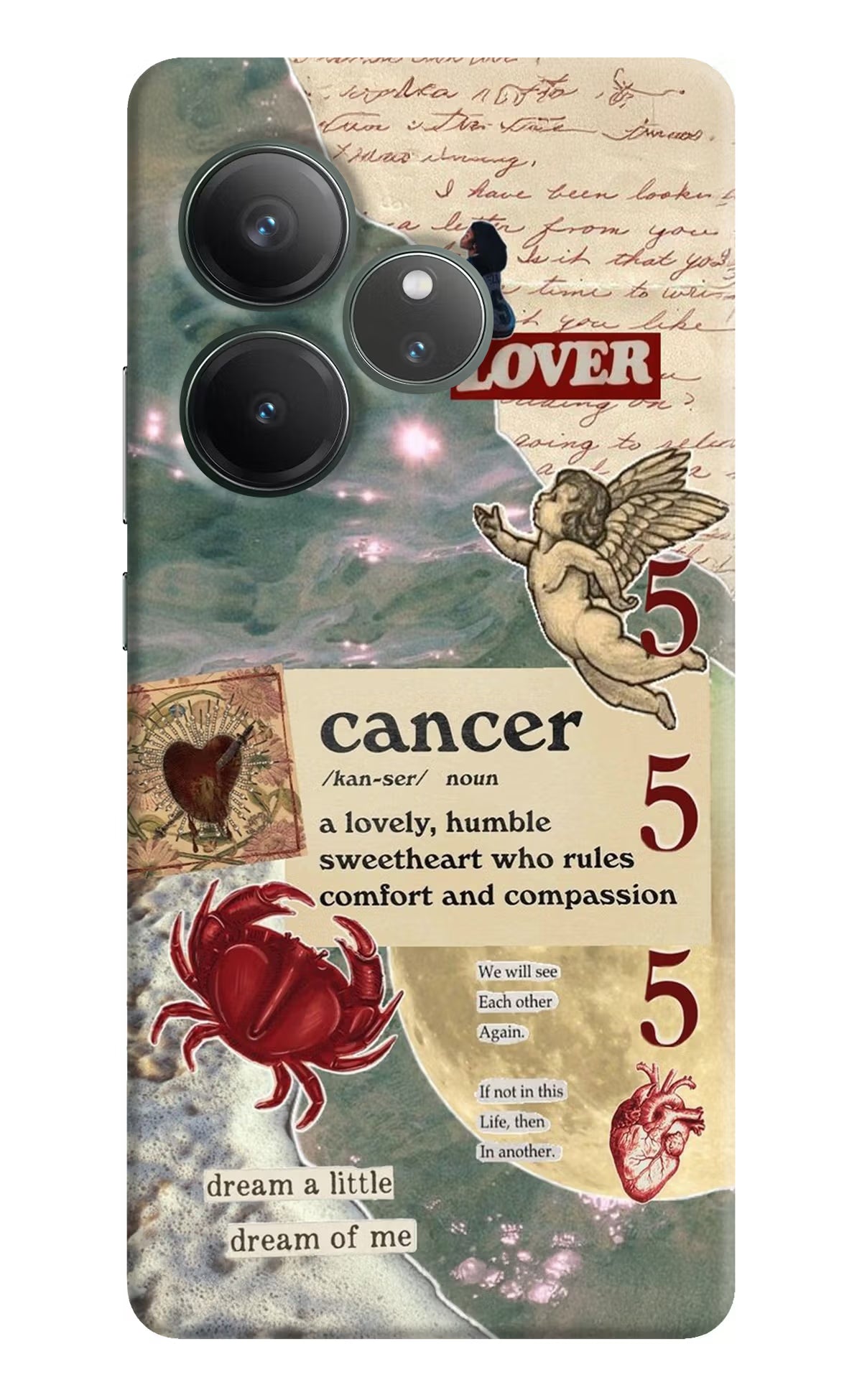 Cancer Zodiac Realme GT 6 Hard Case Back Cover by Casekaro