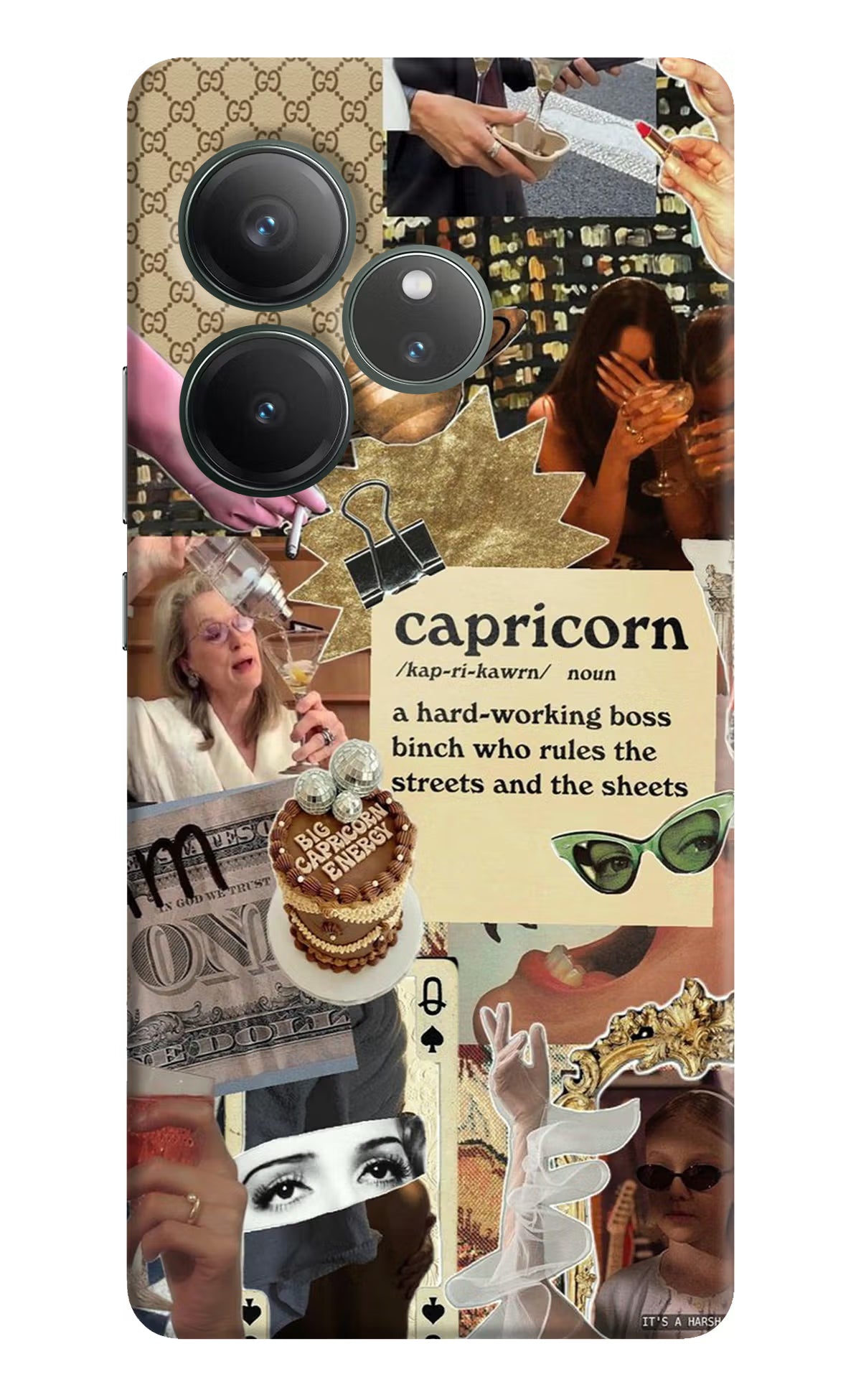 Capricorn Zodiac Realme GT 6 Hard Case Back Cover by Casekaro