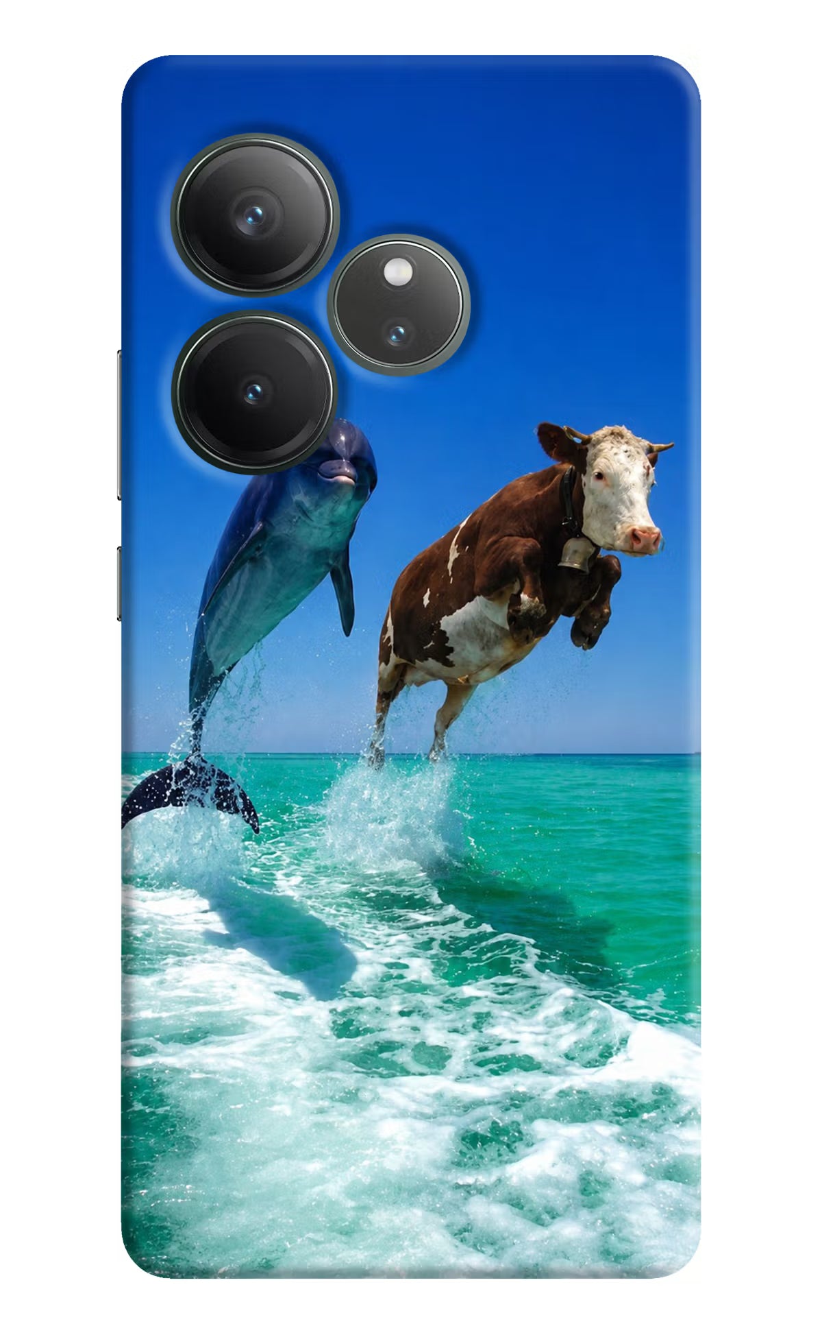 Dolphin vs Cow Realme GT 6 Back Cover