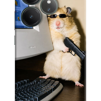 Hacker Hamster Realme GT 6 Hard Case Back Cover by Casekaro