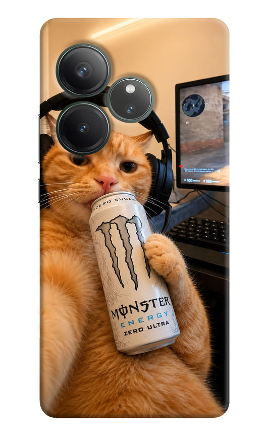 Gamer Cat Energy Realme GT 6 Hard Case Back Cover by Casekaro