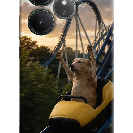 Rollercoaster Dog Realme GT 6 Hard Case Back Cover by Casekaro