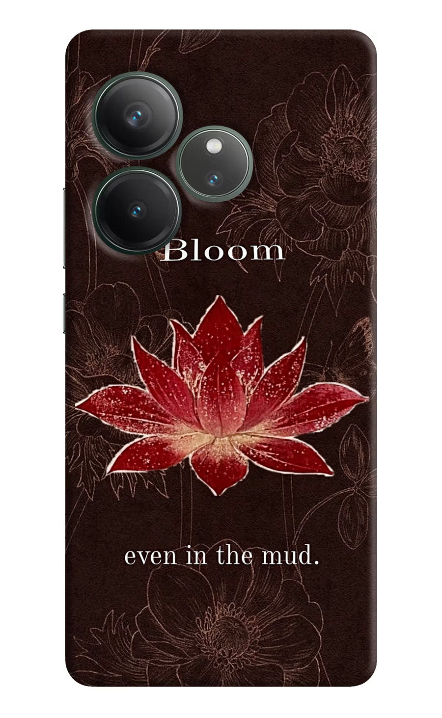 Bloom Realme GT 6 Back Cover, Hard case