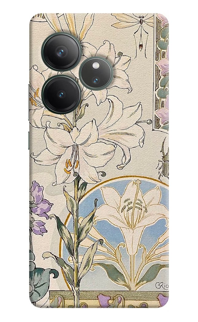 White Lily Realme GT 6 Hard Case Back Cover by Casekaro