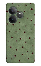 Green Stars Realme GT 6 Hard Case Back Cover by Casekaro
