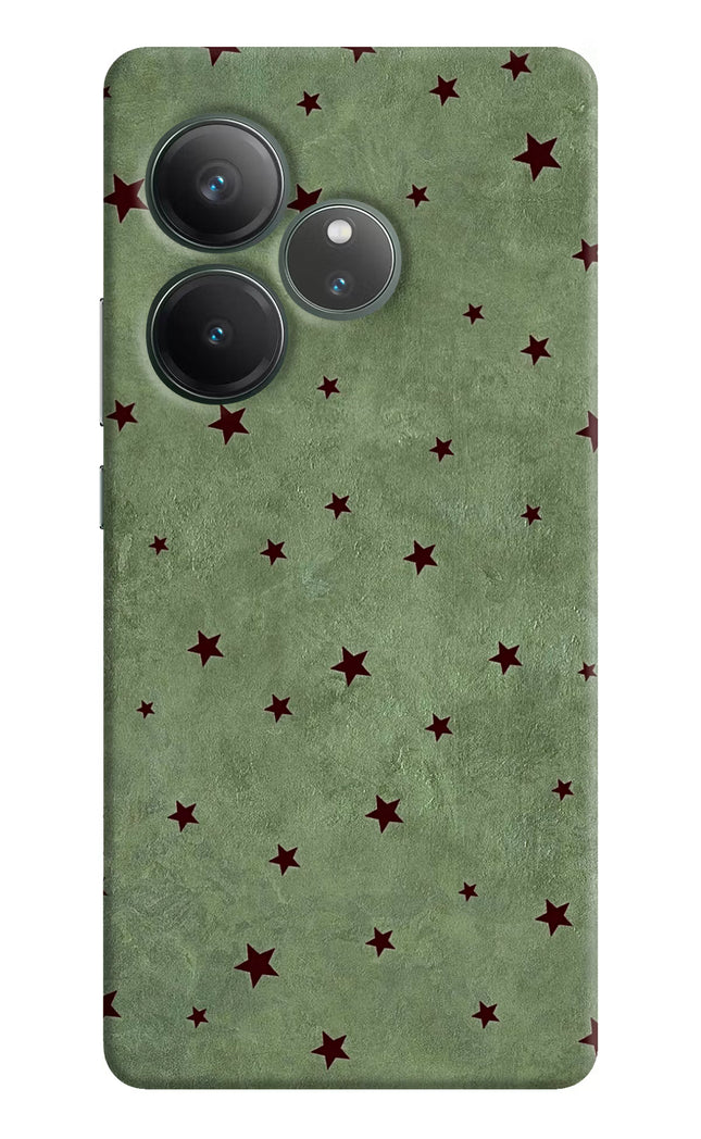 Green Stars Realme GT 6 Hard Case Back Cover by Casekaro