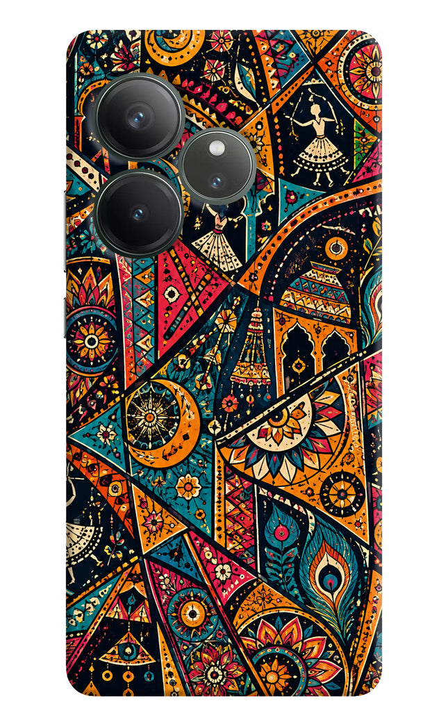 Folk Print Realme GT 6 Hard Case Back Cover by Casekaro