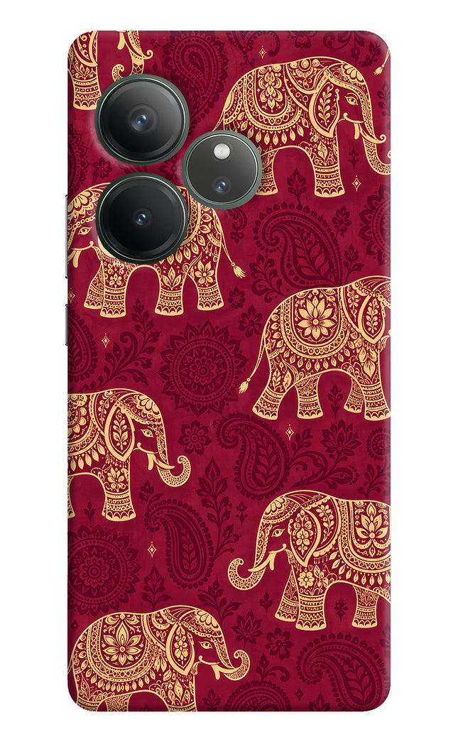 Maroon Elephant Realme GT 6 Hard Case Back Cover by Casekaro
