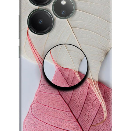 White Pink Leaf Realme GT 6 Pop Case