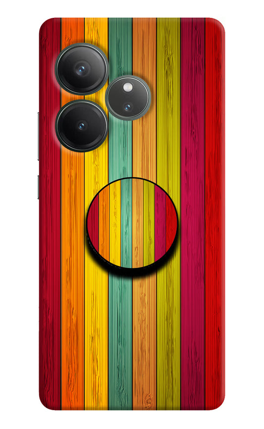 Multicolor Wooden Realme GT 6 Pop Case