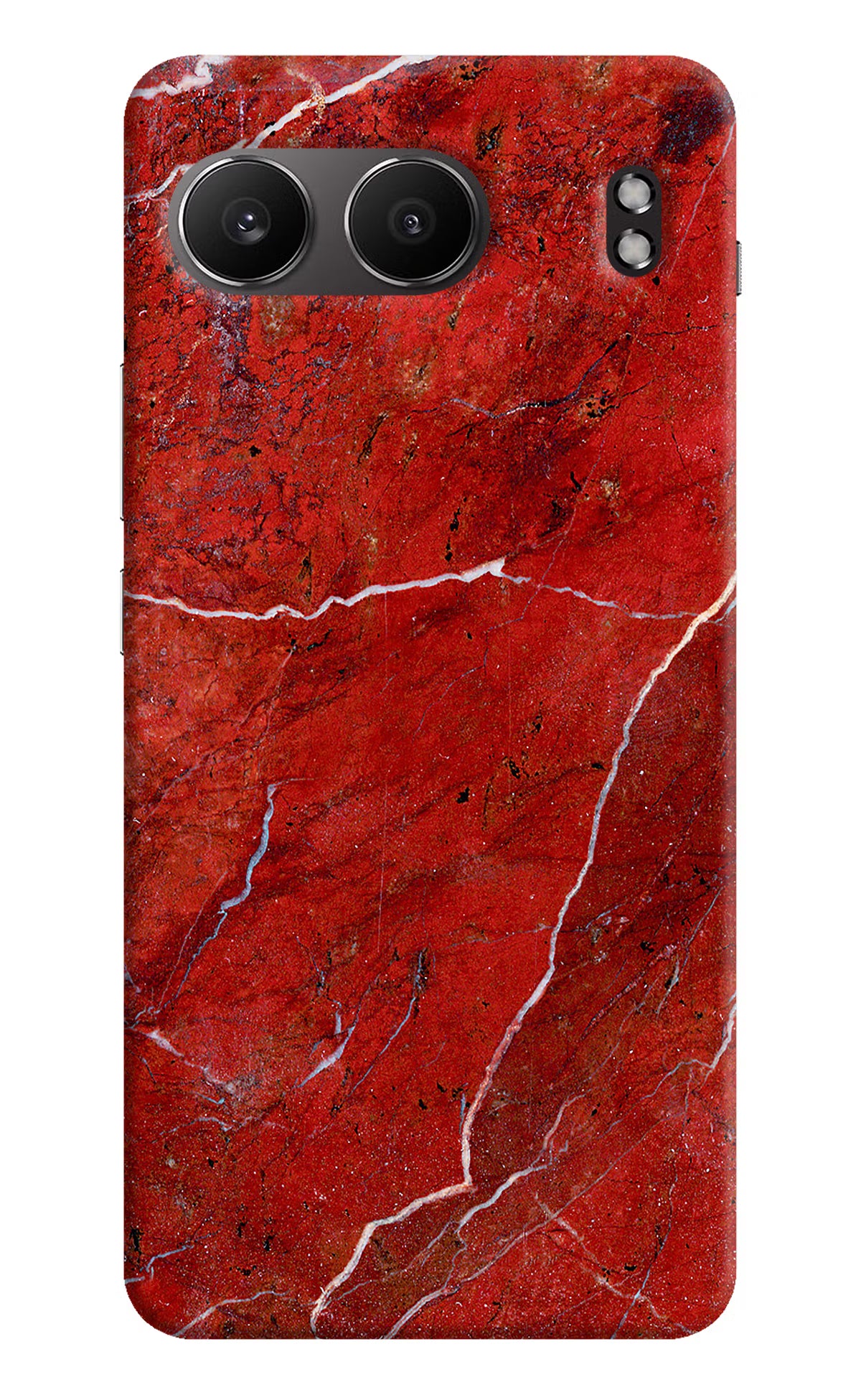 Red Marble Design OnePlus Nord 4 Hard Case Back Cover by Casekaro