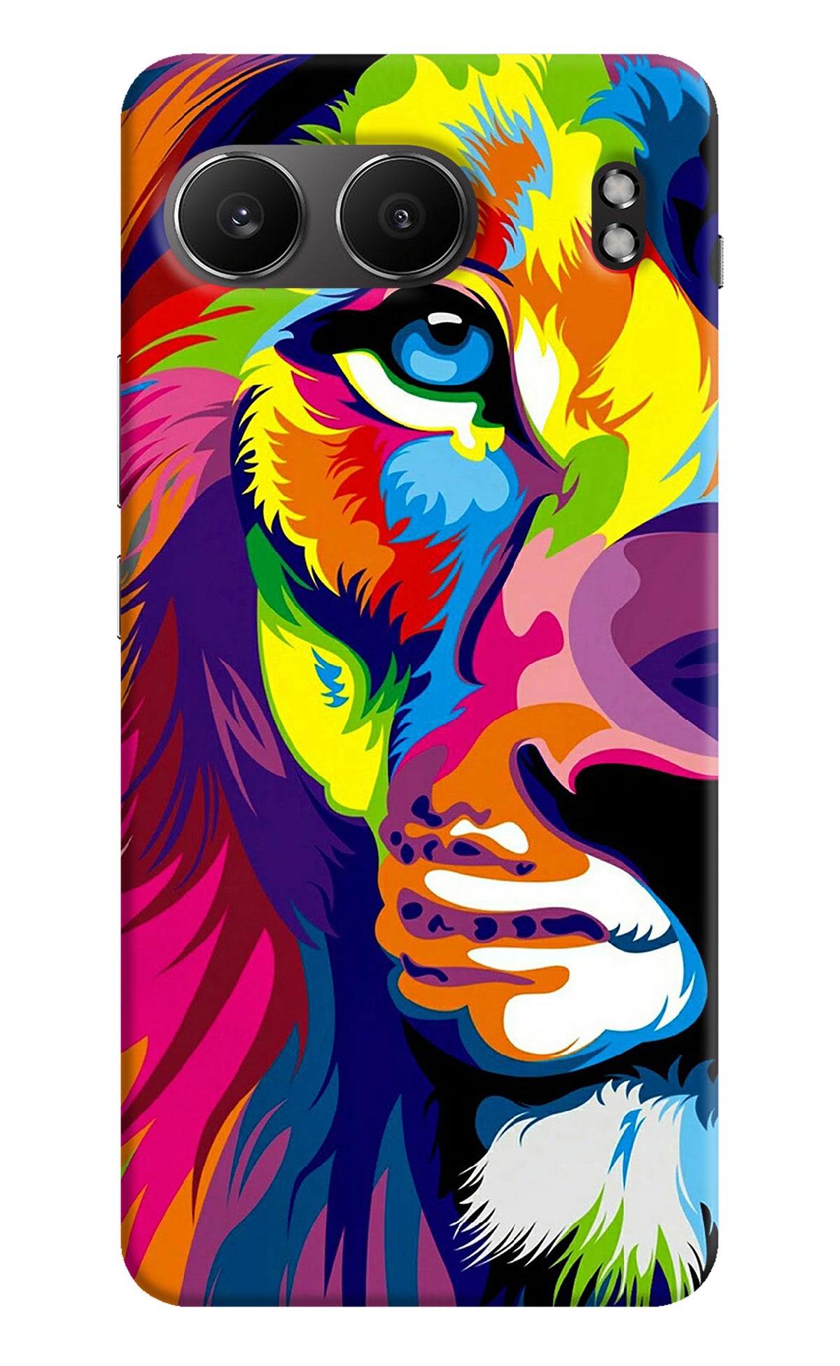 Lion Half Face OnePlus Nord 4 Back Cover