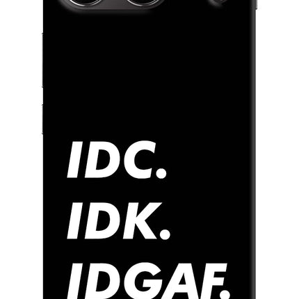 Idc Idk Idgaf OnePlus Nord 4 Hard Case Back Cover by Casekaro