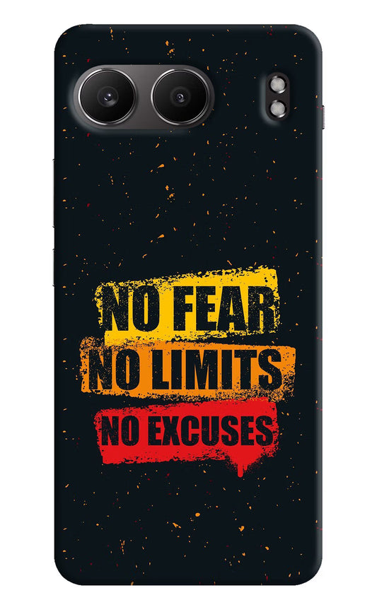 No Fear No Limits No Excuse OnePlus Nord 4 Hard Case Back Cover by Casekaro