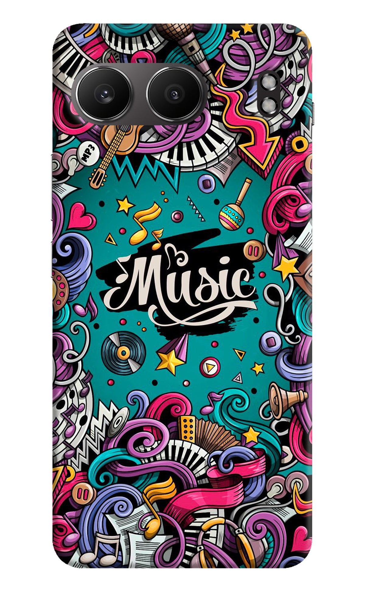 Music Graffiti OnePlus Nord 4 Back Cover