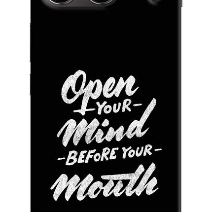 Open Your Mind Before Your Mouth OnePlus Nord 4 Hard Case Back Cover by Casekaro
