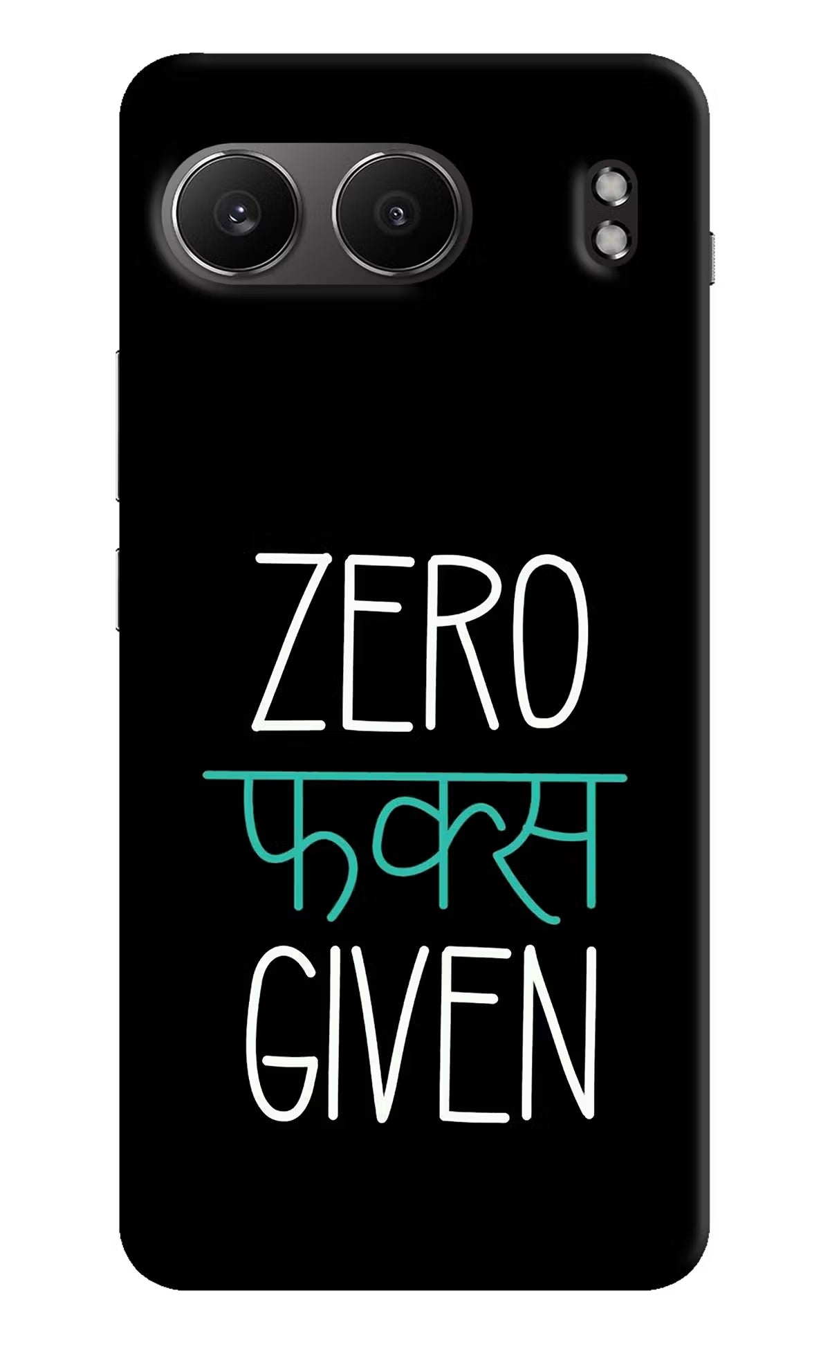 Zero Fucks Given OnePlus Nord 4 Hard Case Back Cover by Casekaro