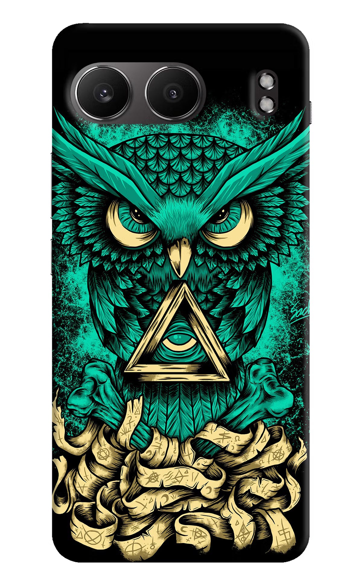 Green Owl OnePlus Nord 4 Hard Case Back Cover by Casekaro