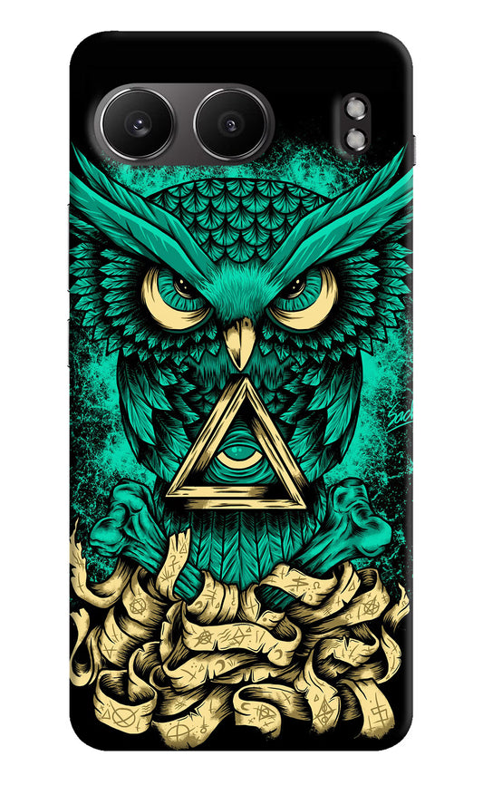 Green Owl OnePlus Nord 4 Hard Case Back Cover by Casekaro