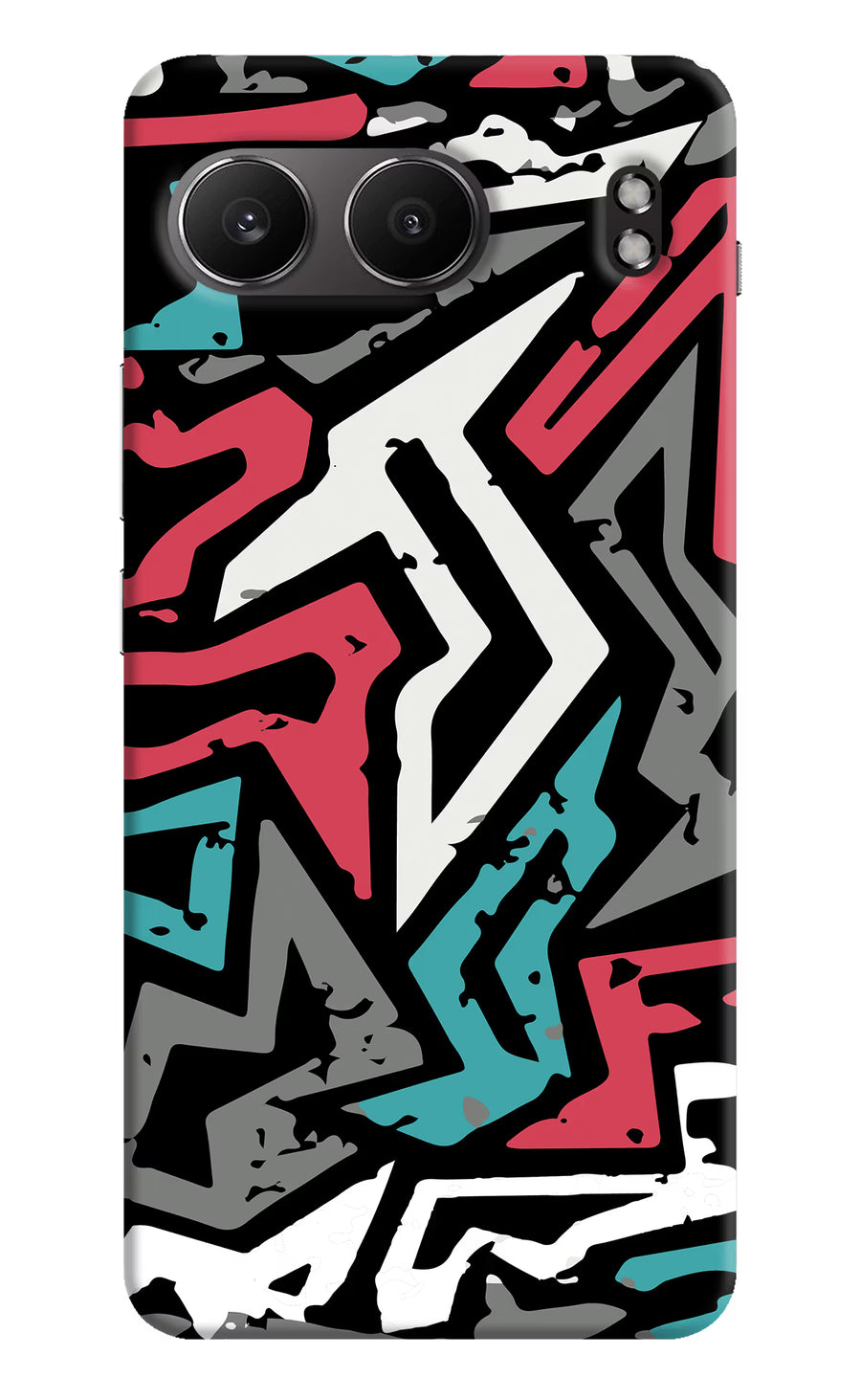 Geometric Graffiti OnePlus Nord 4 Back Cover, Hard case