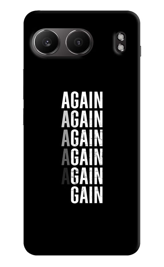 Again Again Gain OnePlus Nord 4 Hard Case Back Cover by Casekaro