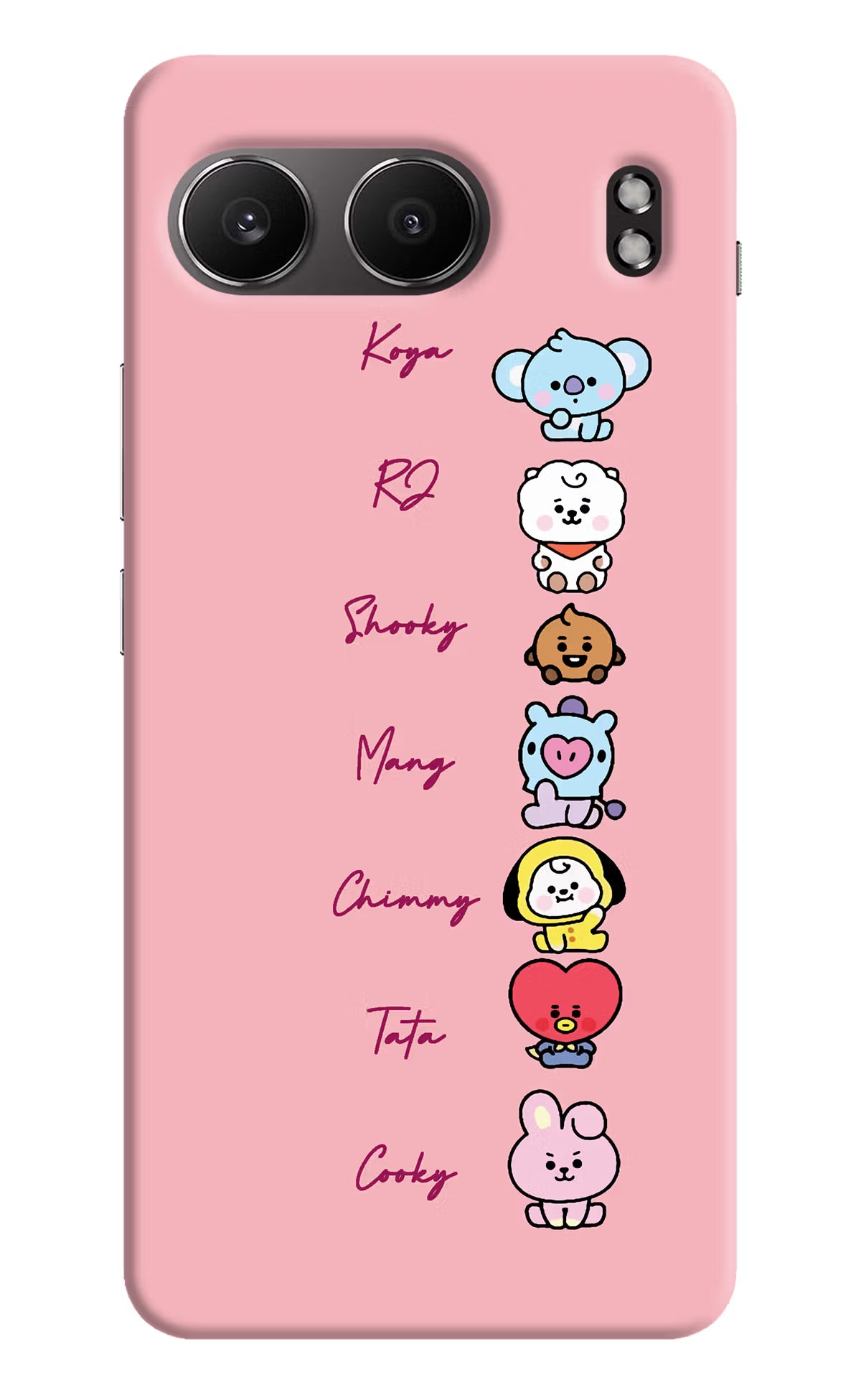 BTS names OnePlus Nord 4 Hard Case Back Cover by Casekaro