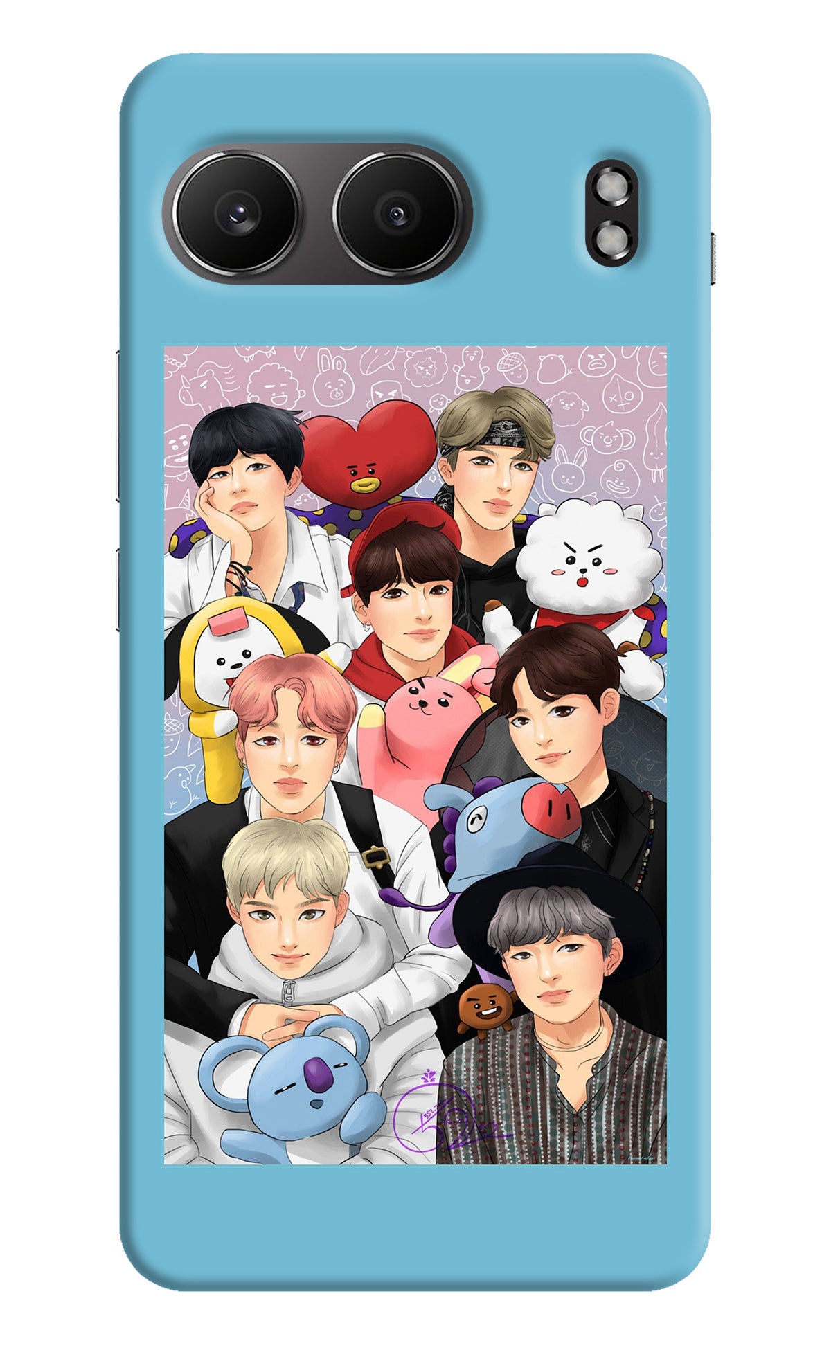 BTS with animals OnePlus Nord 4 Back Cover