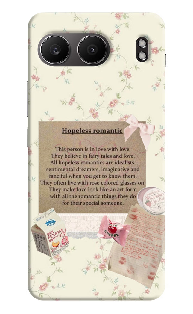 Hopeless Romantic OnePlus Nord 4 Hard Case Back Cover by Casekaro