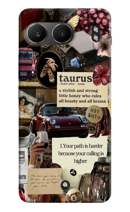 Taurus Zodiac OnePlus Nord 4 Hard Case Back Cover by Casekaro