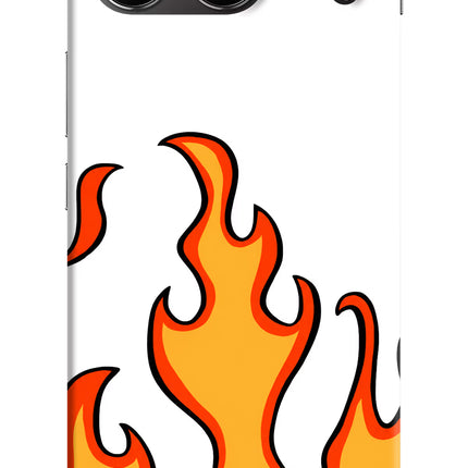 Fired Up – White OnePlus Nord 4 Hard Case Back Cover by Casekaro