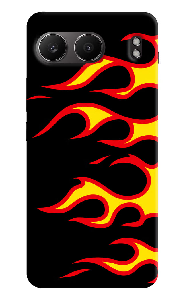 Side Sweep Flames OnePlus Nord 4 Hard Case Back Cover by Casekaro