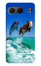 Dolphin vs Cow OnePlus Nord 4 Hard Case Back Cover by Casekaro