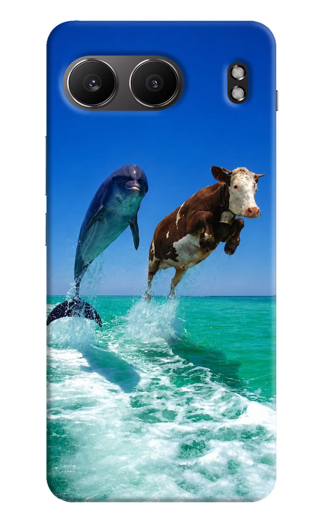 Dolphin vs Cow OnePlus Nord 4 Hard Case Back Cover by Casekaro