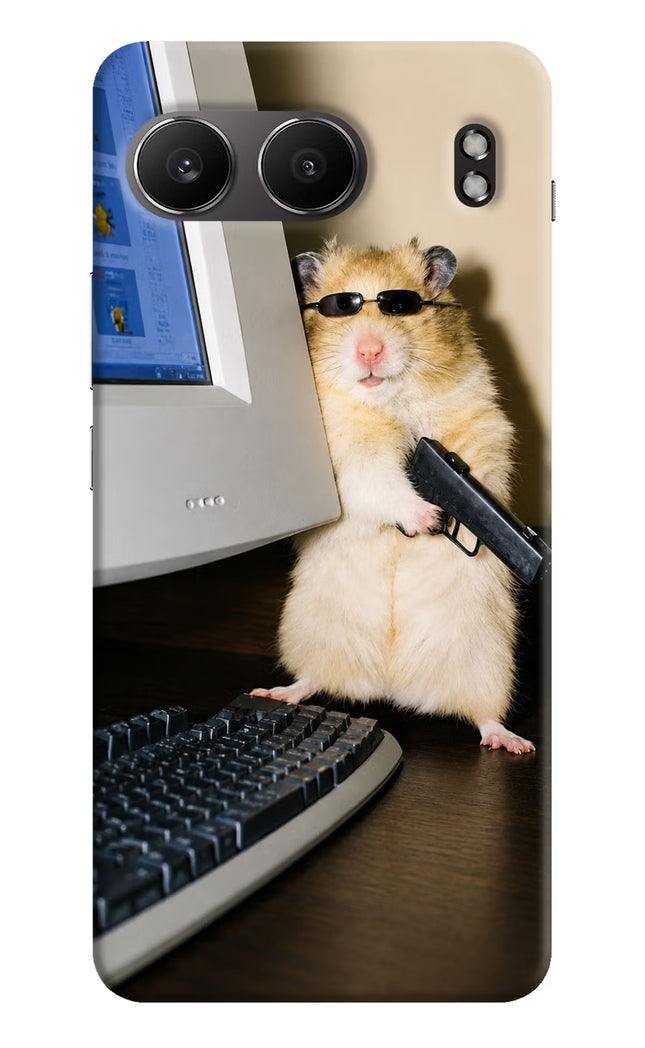 Hacker Hamster OnePlus Nord 4 Hard Case Back Cover by Casekaro