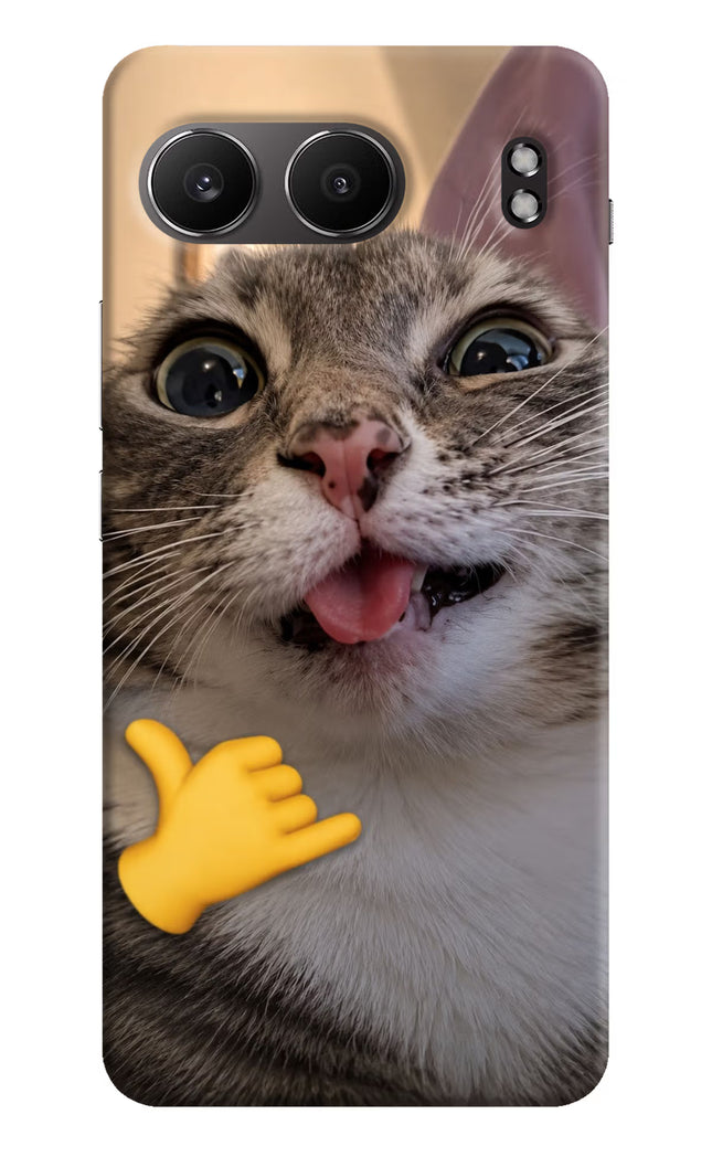 Silly Cat Call OnePlus Nord 4 Hard Case Back Cover by Casekaro
