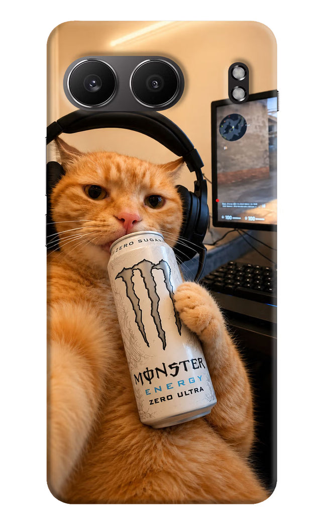 Gamer Cat Energy OnePlus Nord 4 Hard Case Back Cover by Casekaro