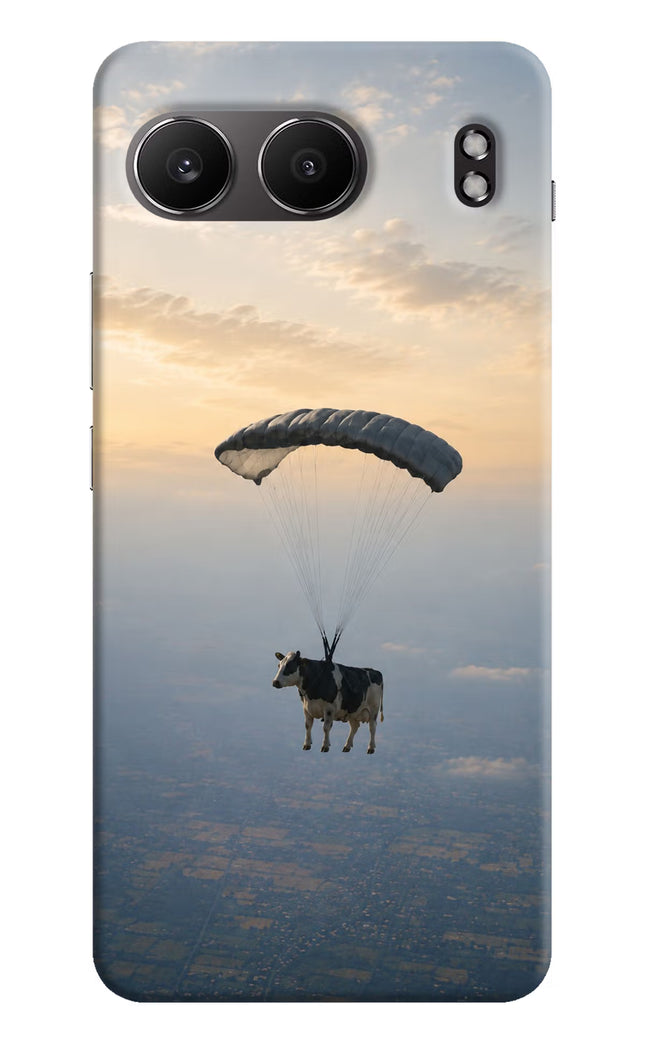 Skydiving Cow OnePlus Nord 4 Hard Case Back Cover by Casekaro